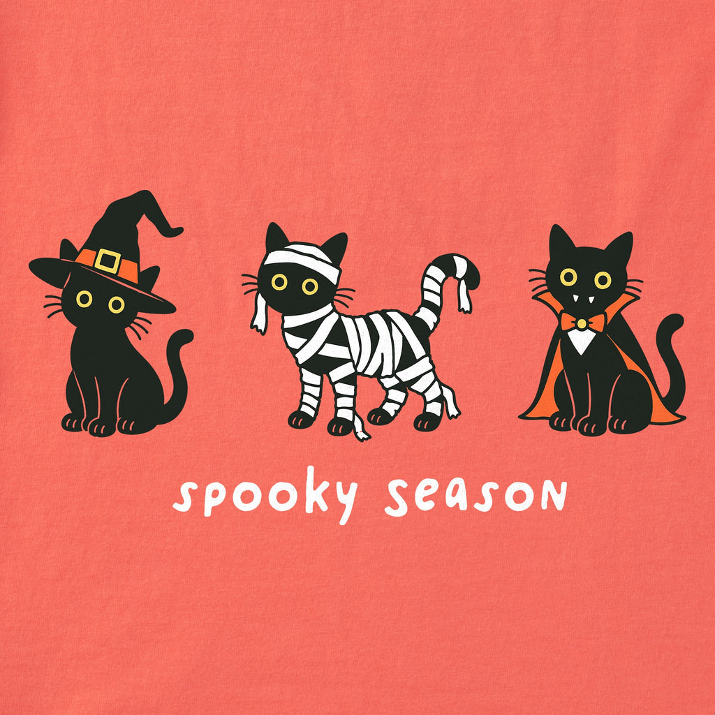 Kids Spooky Season Cat Trio Short Sleeve Crusher Tee product image 2