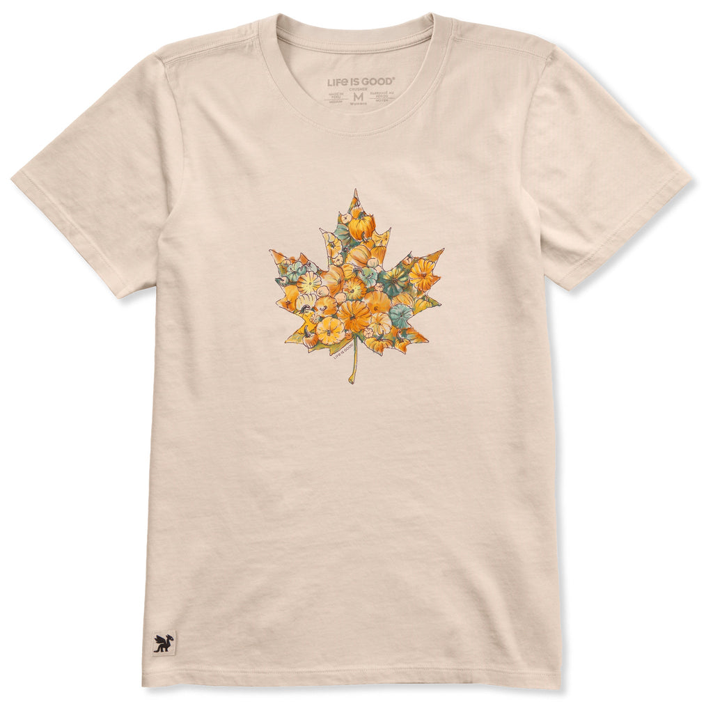 Women's Maple Leaf Pumpkins Short Sleeve Crusher Tee product image 1