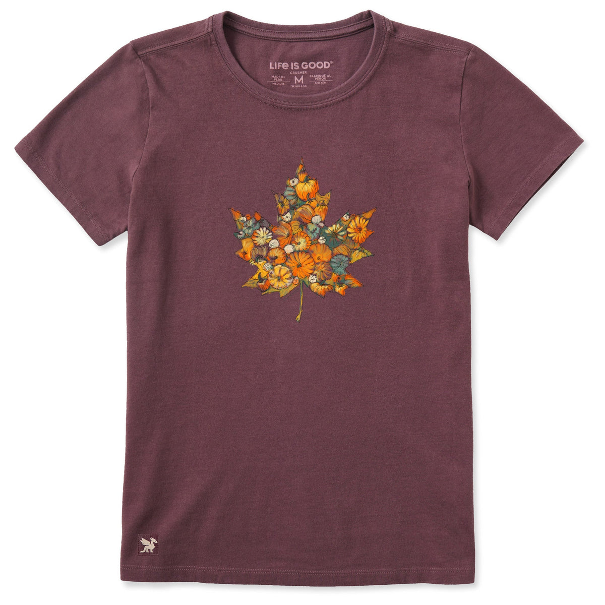 Women's Maple Leaf Pumpkins Short Sleeve Crusher Tee product image 3