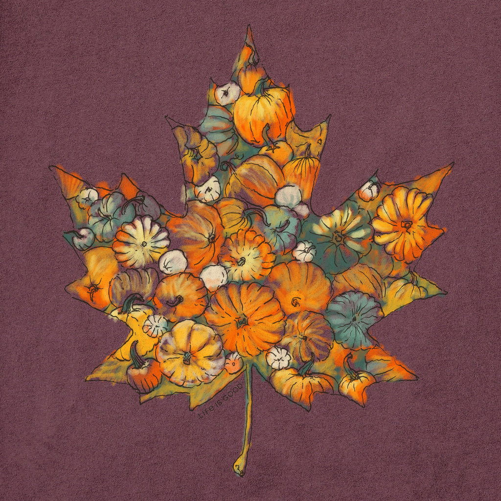 Women's Maple Leaf Pumpkins Short Sleeve Crusher Tee product image 4