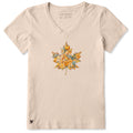 Women's Maple Leaf Pumpkins Short Sleeve Crusher Vee product image 1