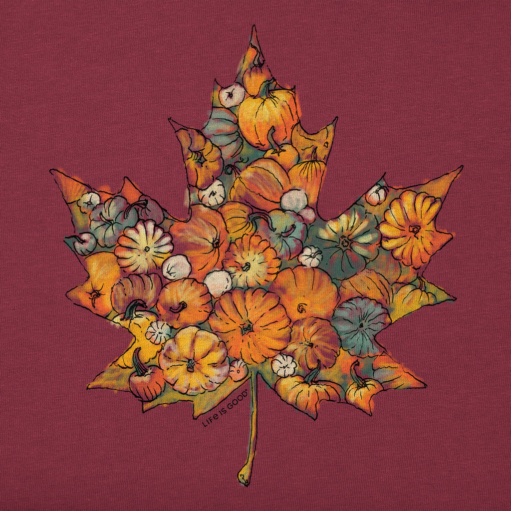 Women's Maple Leaf Pumpkins Long Sleeve Crusher Vee product image 2