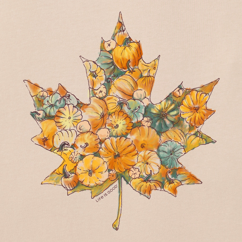 Women's Maple Leaf Pumpkins Long Sleeve Crusher Tee product image 2