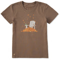 Women's Adirondack Leaf Pile Short Sleeve Crusher Tee