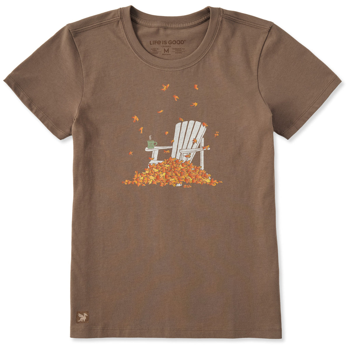 Women's Adirondack Leaf Pile Short Sleeve Crusher Tee