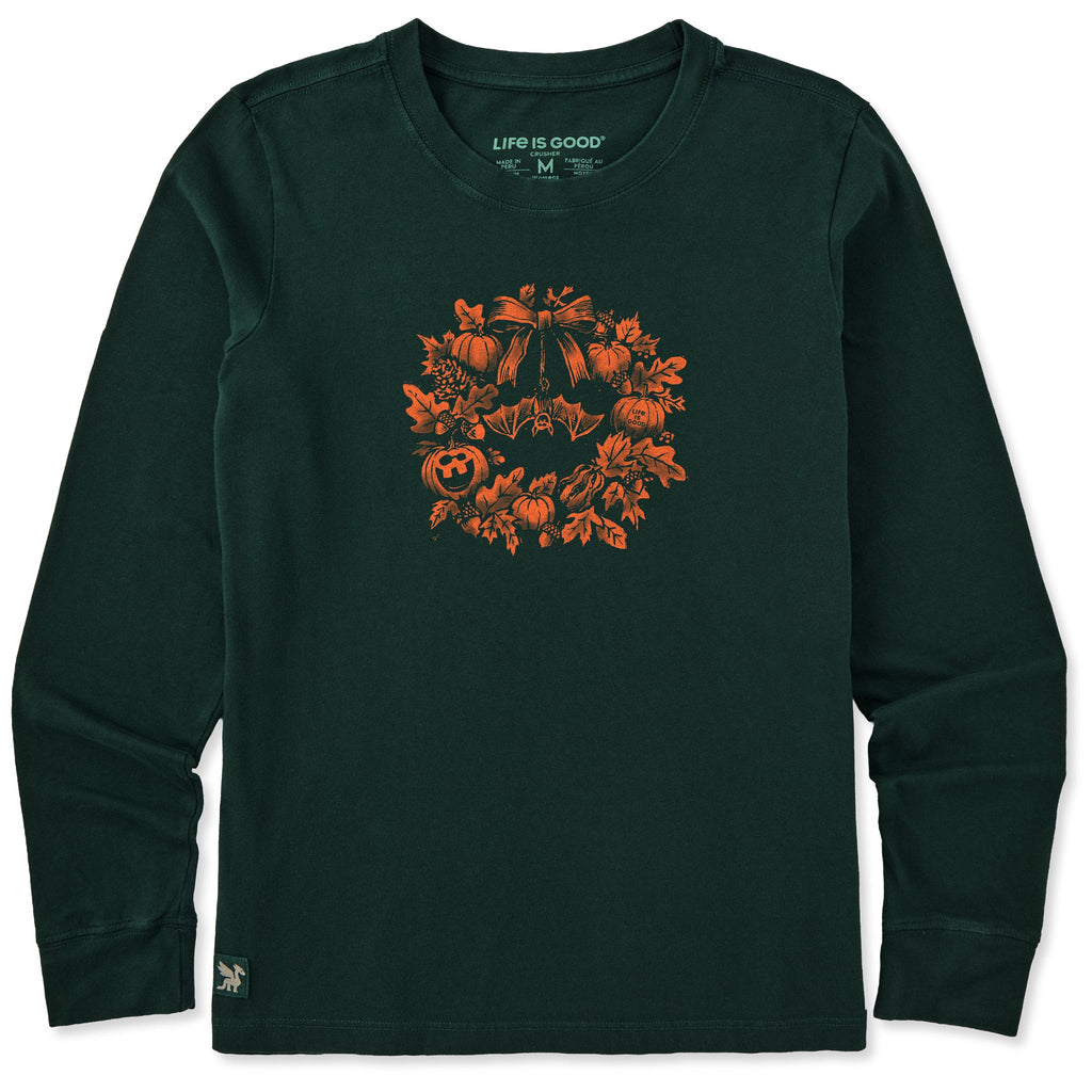 Women's Fall Wreath Long Sleeve Crusher Tee product image 1