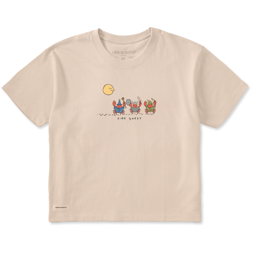 Women's Side Quest Crabs Short Sleeve Crusher Boxy Tee product image 1