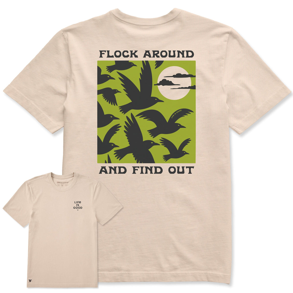 Men's Flock Around Crows Short Sleeve Crusher Tee product image 1