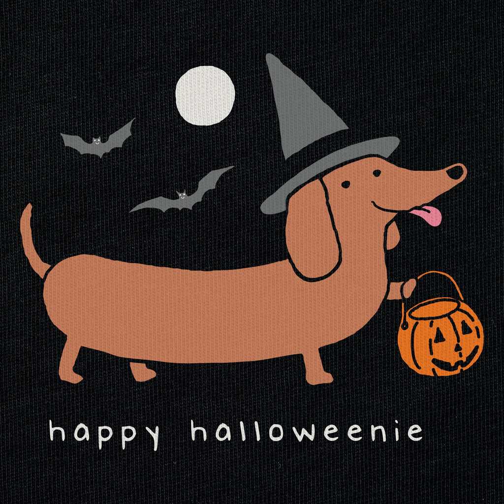 Women's Happy Halloweenie Good Vibes Crew