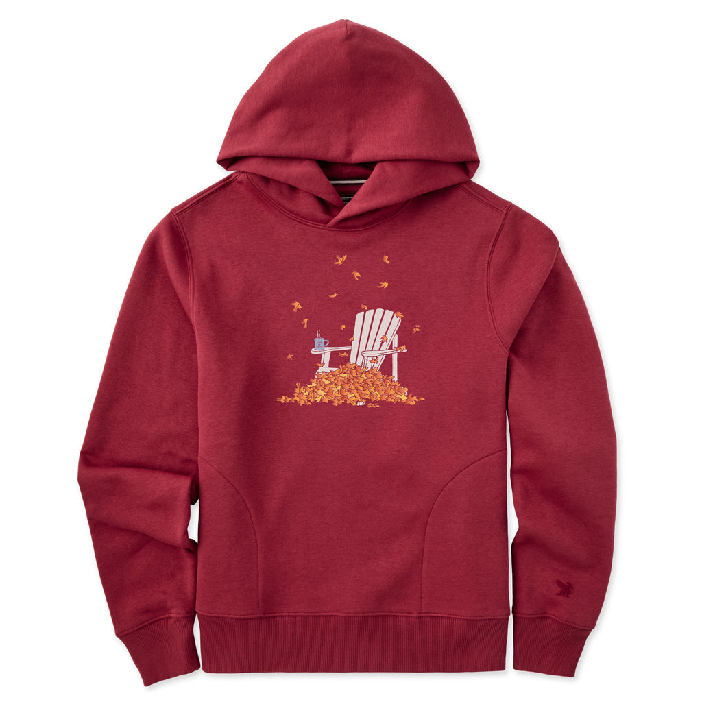 Women's Adirondack Leaf Pile Good Vibes Hoodie