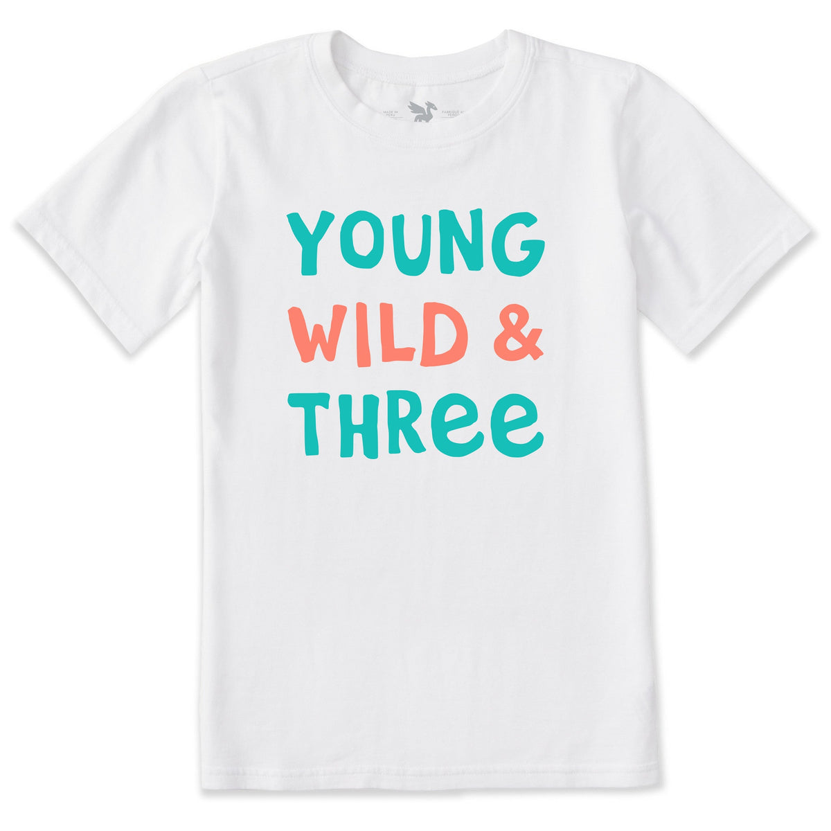 Kids Young Wild and Three Short Sleeve Crusher Tee product image 1