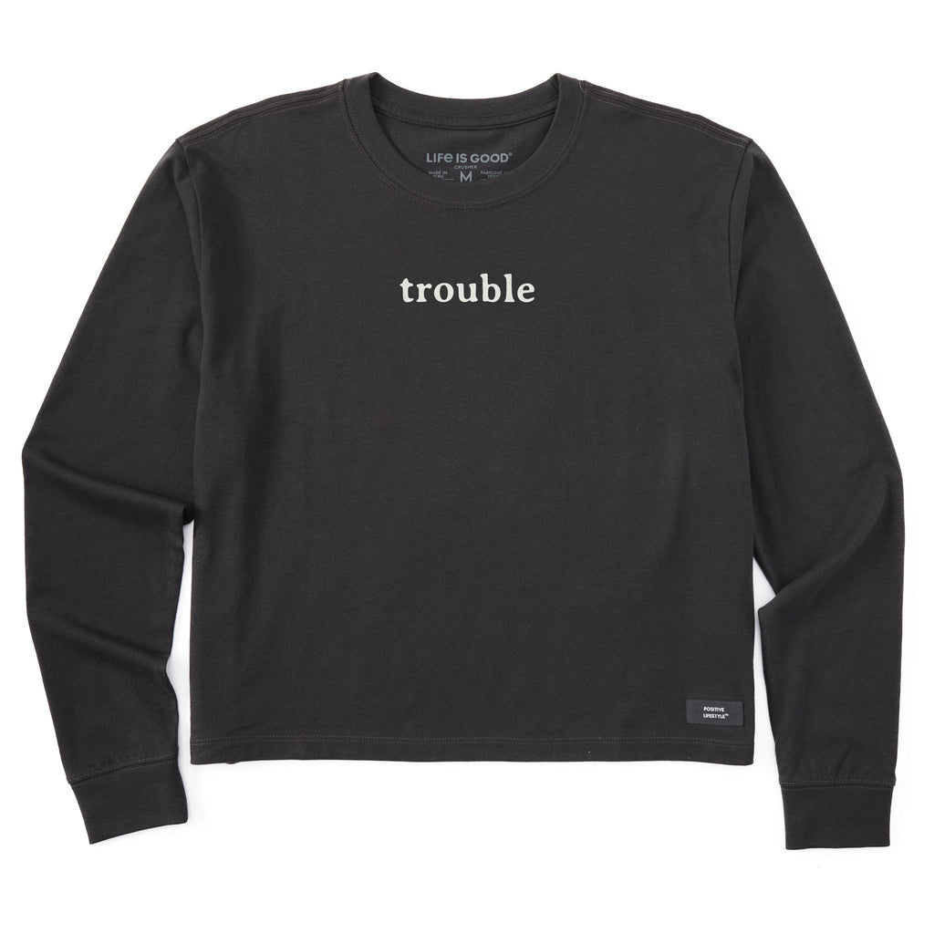Women's Trouble Long Sleeve Crusher Boxy Tee product image 1
