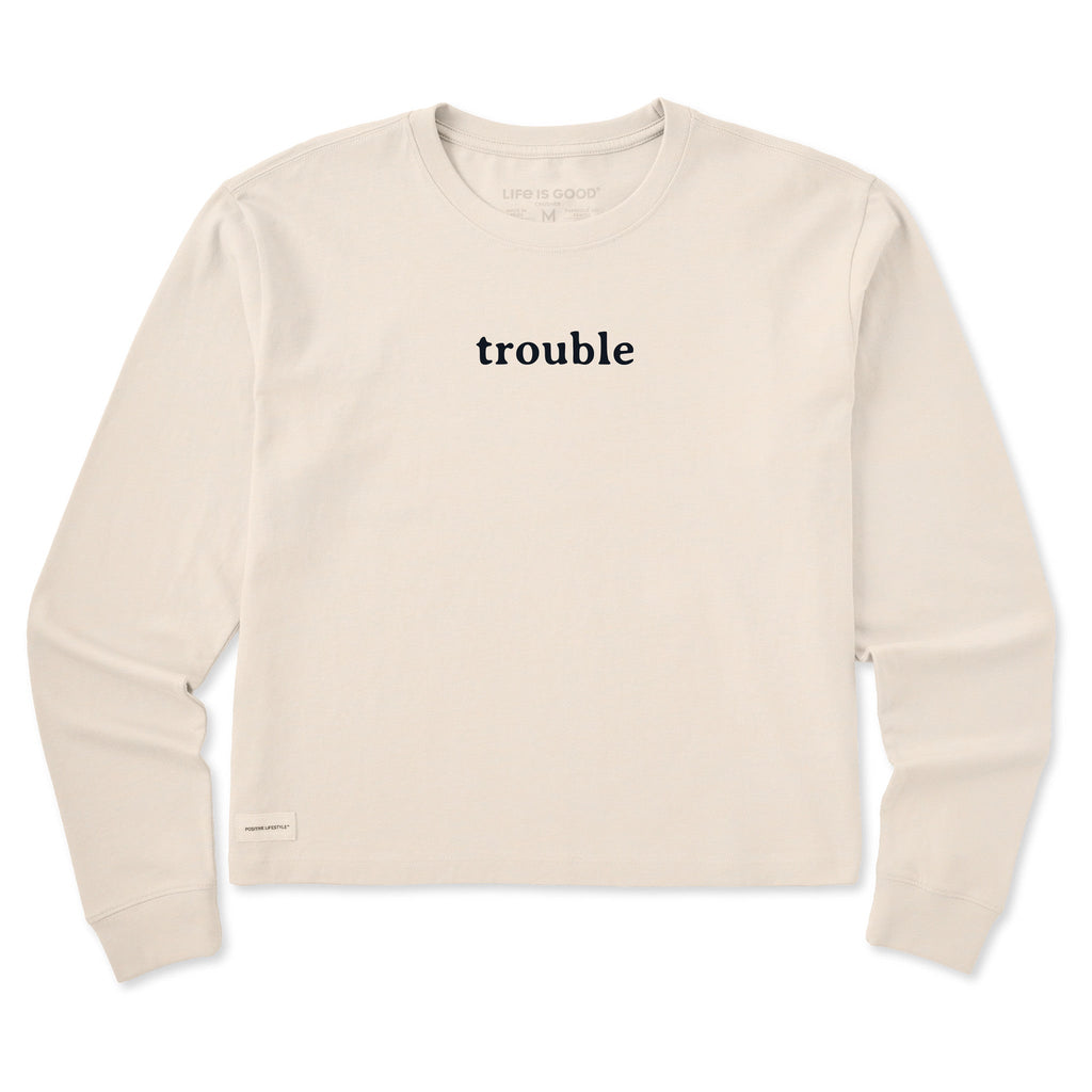 Women's Trouble Long Sleeve Crusher Boxy Tee product image 3