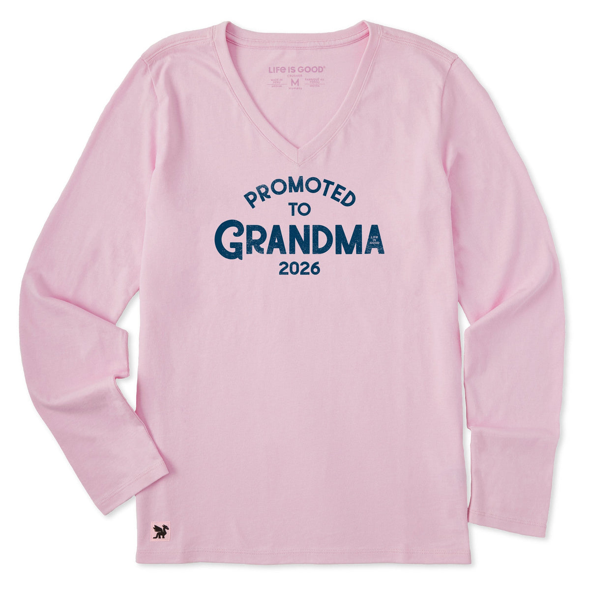 Women's Promoted to Grandma Long Sleeve Crusher Vee product image 3