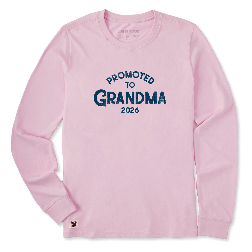Women's Promoted to Grandma Long Sleeve Crusher Tee product image 1