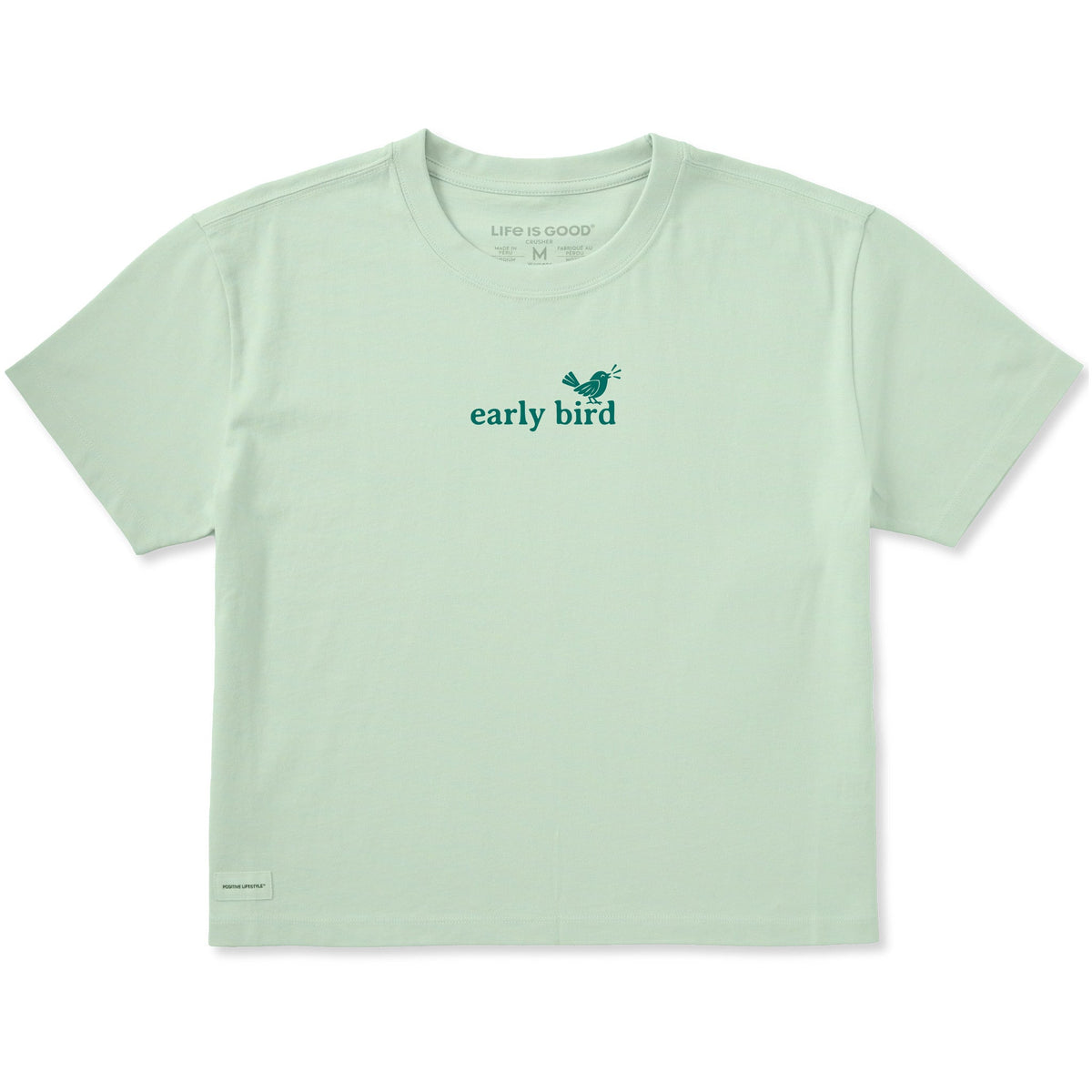 Women's Early Bird Simple Short Sleeve Crusher Boxy Tee product image 1