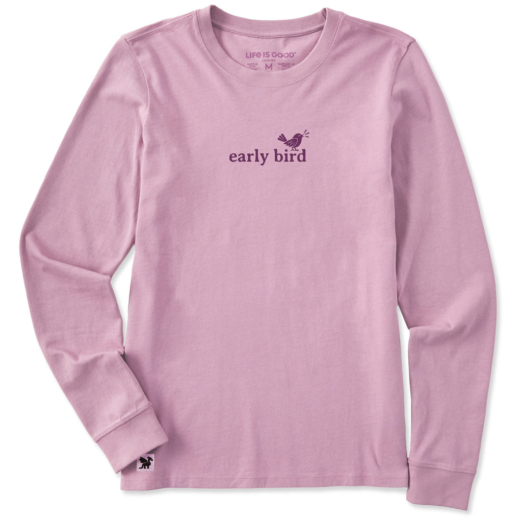 Women's Early Bird Simple Long Sleeve Crusher Tee product image 3