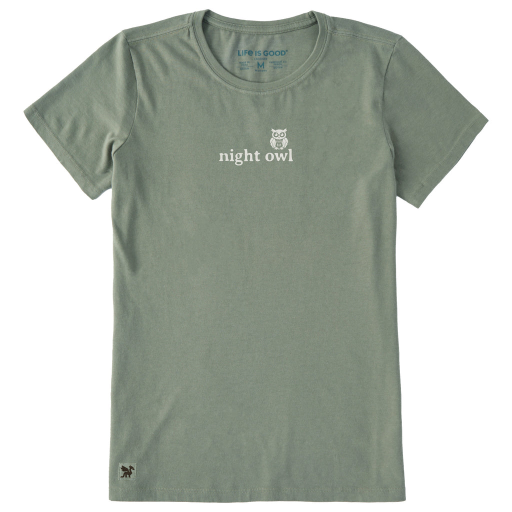 Women's Night Owl Simple Short Sleeve Crusher Tee product image 3