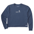 Women's Night Owl Simple Long Sleeve Crusher Boxy Tee product image 1