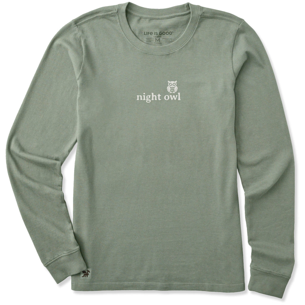 Women's Night Owl Simple Long Sleeve Crusher Tee product image 3
