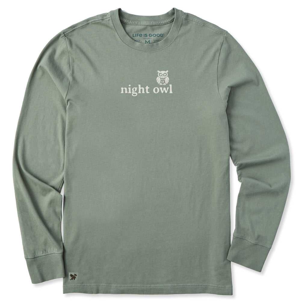 Men's Night Owl Simple Long Sleeve Crusher Tee product image 3