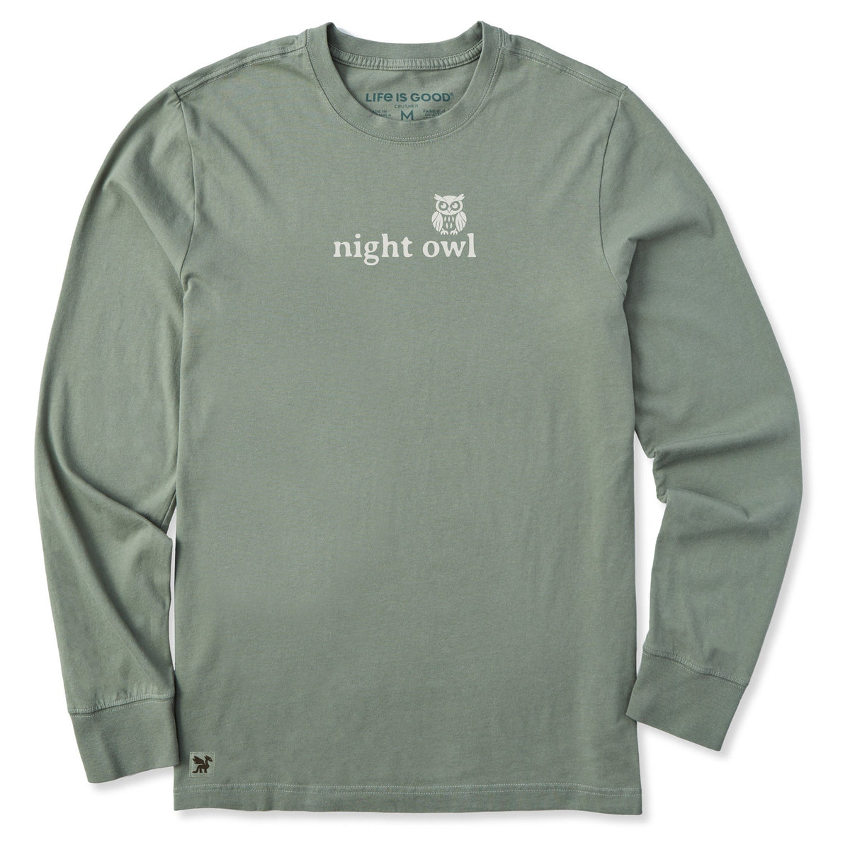 Men's Night Owl Simple Long Sleeve Crusher Tee product image 3