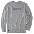 Men's Everyone Relax Grandpa is Here Long Sleeve Crusher Tee product image 1