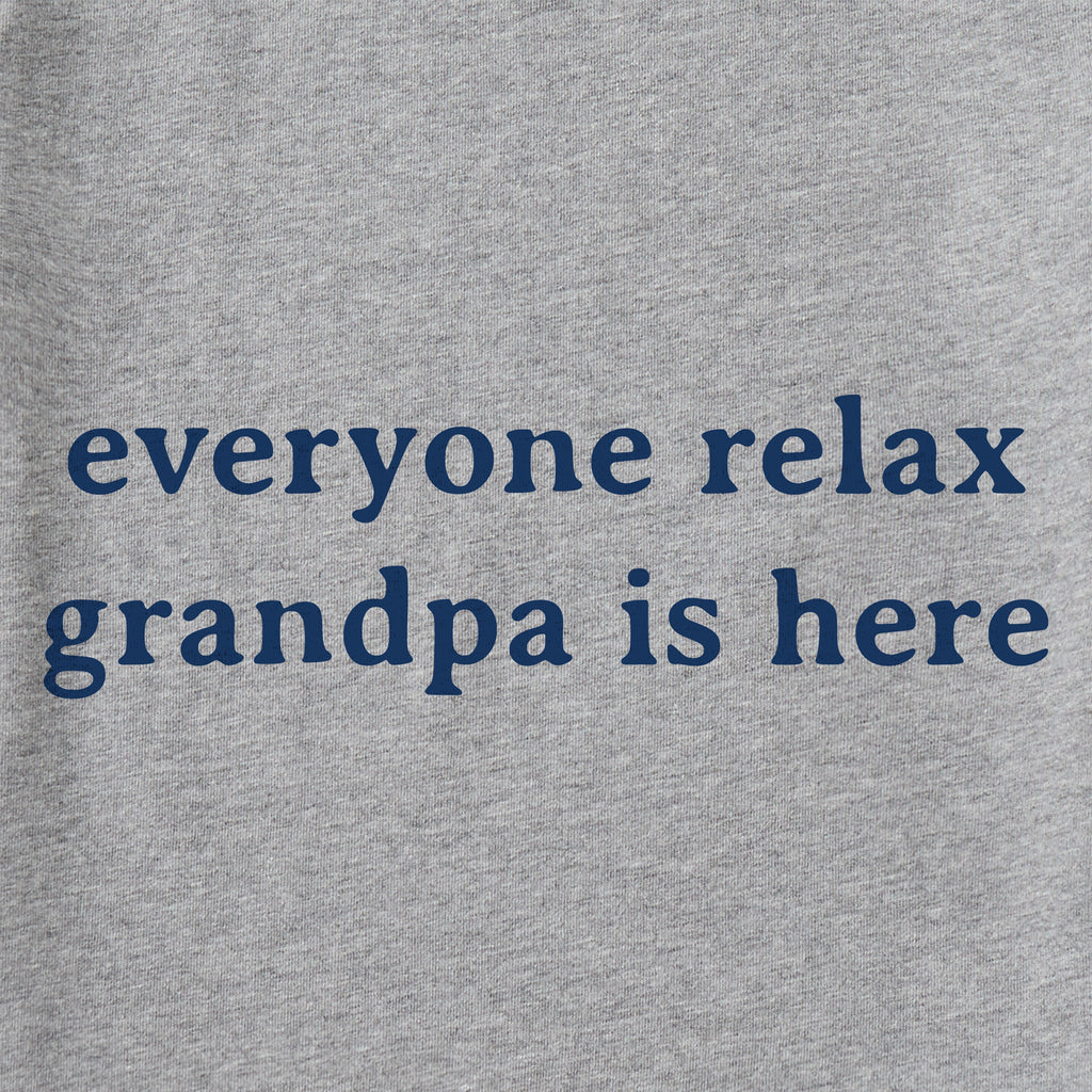 Men's Everyone Relax Grandpa is Here Long Sleeve Crusher Tee product image 2