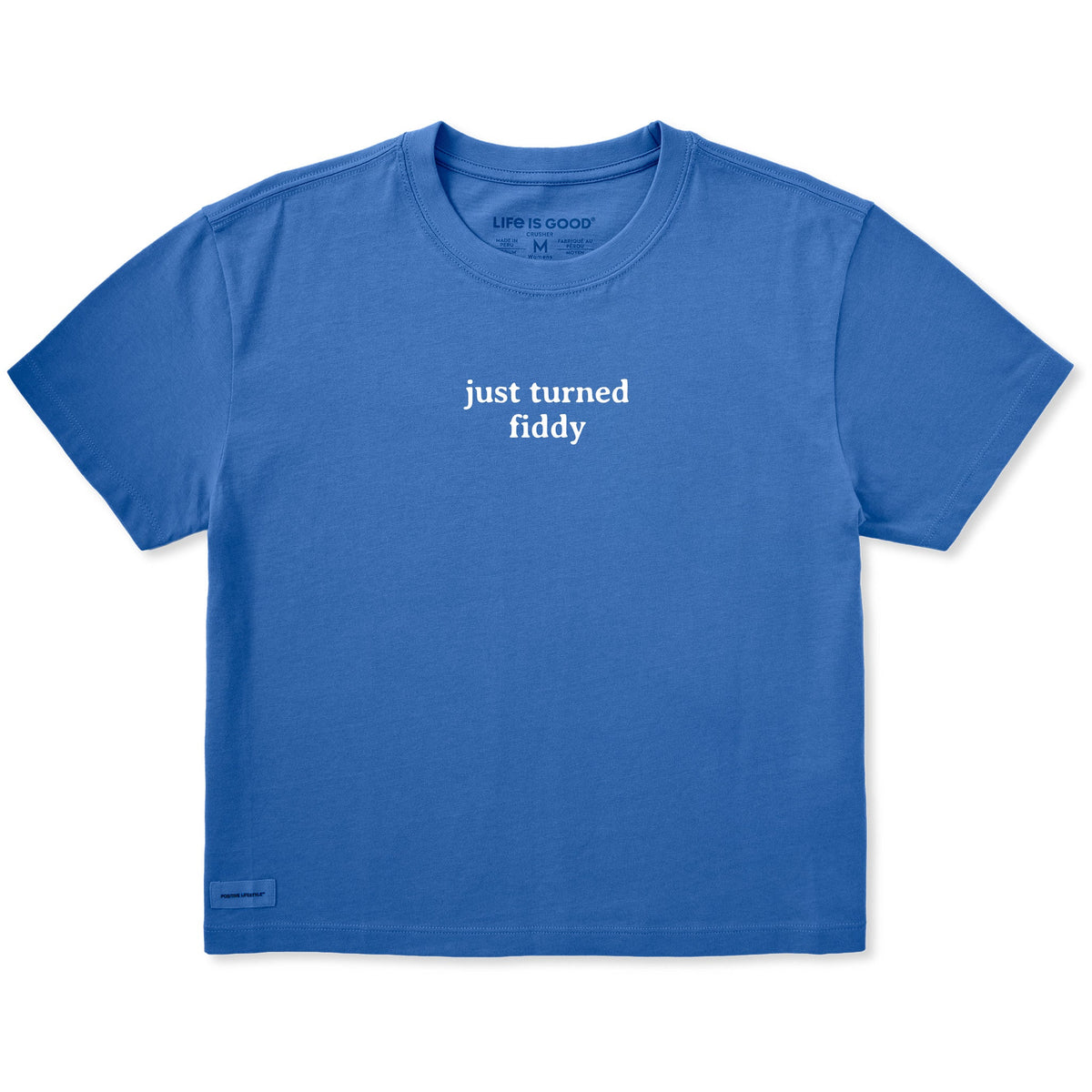 Women's Just Turned Fiddy Short Sleeve Crusher Boxy Tee product image 1