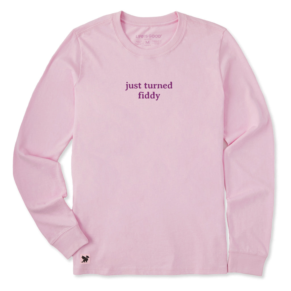 Women's Just Turned Fiddy Long Sleeve Crusher Tee product image 1