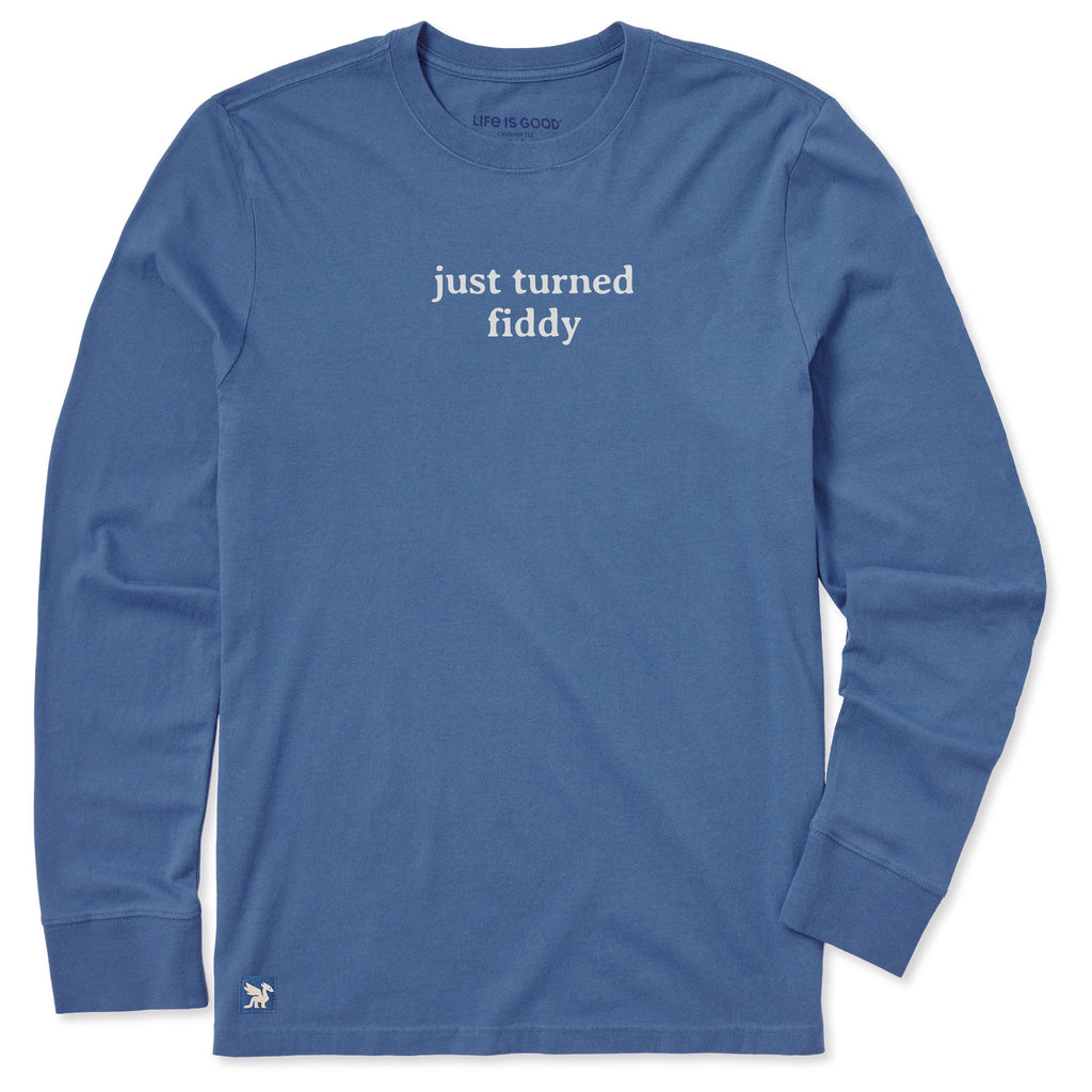 Men's Just Turned Fiddy Long Sleeve Crusher Tee product image 1