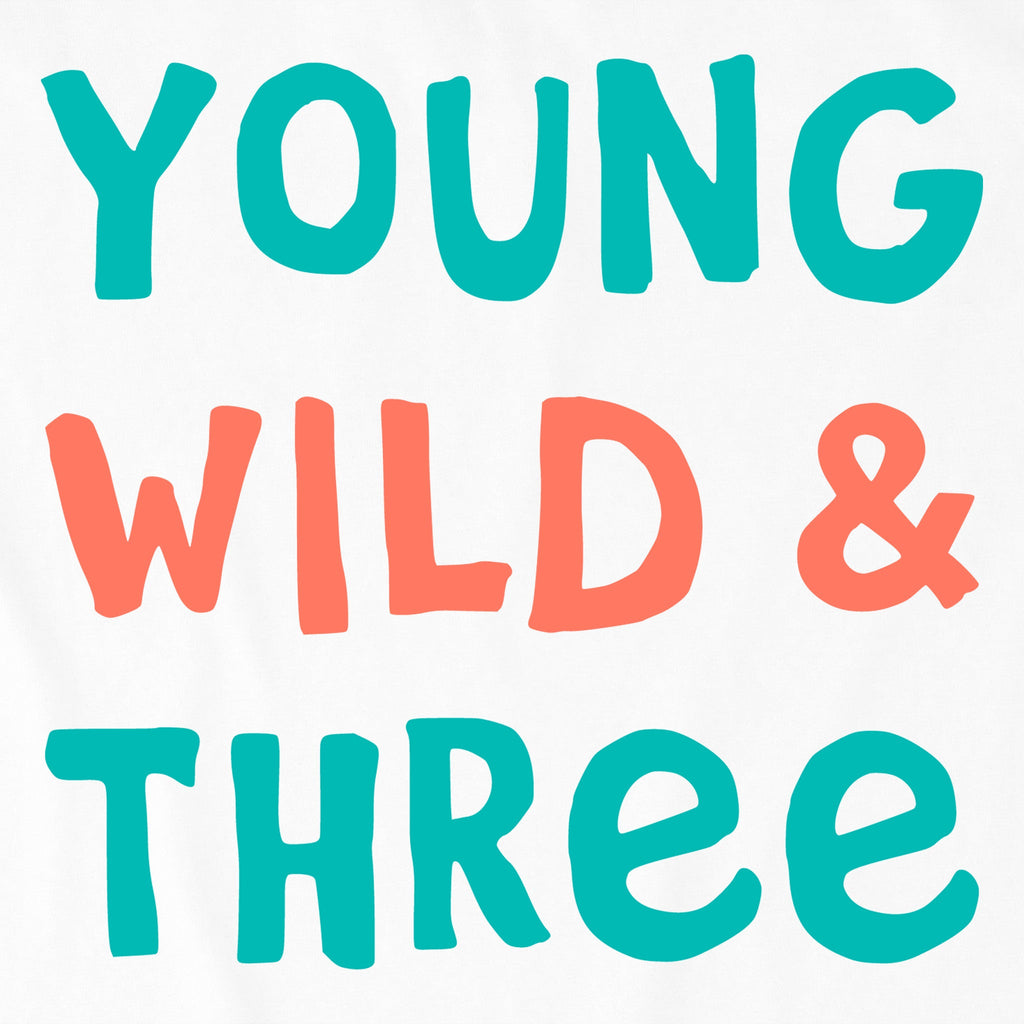 Toddler Young Wild and Three Short Sleeve Crusher Tee product image 6