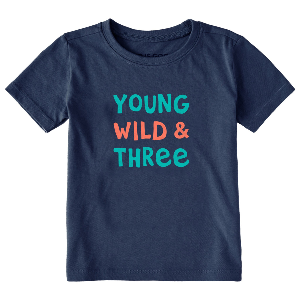 Toddler Young Wild and Three Short Sleeve Crusher Tee product image 3