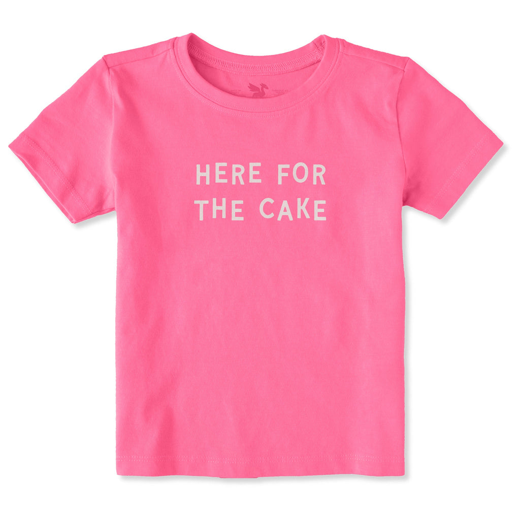 Toddler Here for the Cake Jumble Short Sleeve Crusher Tee product image 1