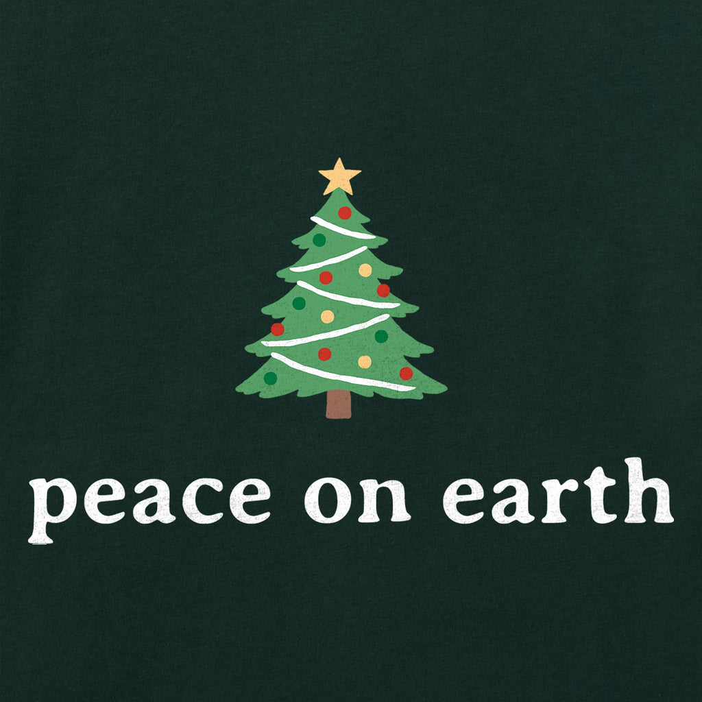Women's Peace On Earth Festive Tree Short Sleeve Crusher product image 2