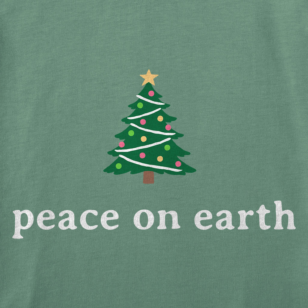Women's Peace On Earth Festive Tree Crusher-LITE Shrunken product image 2
