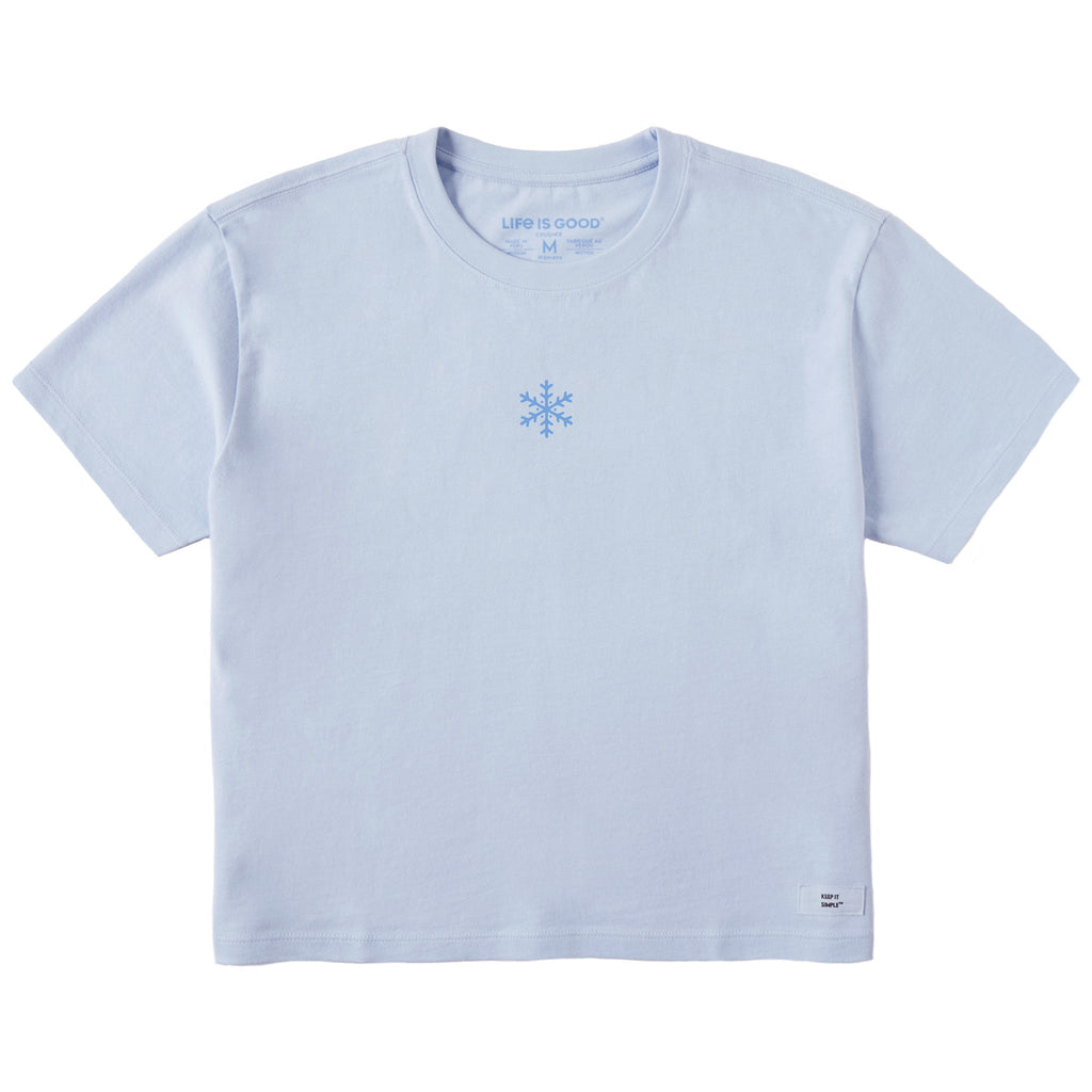 Women's Mini Snowflake Short Sleeve Crusher Boxy Tee product image 1