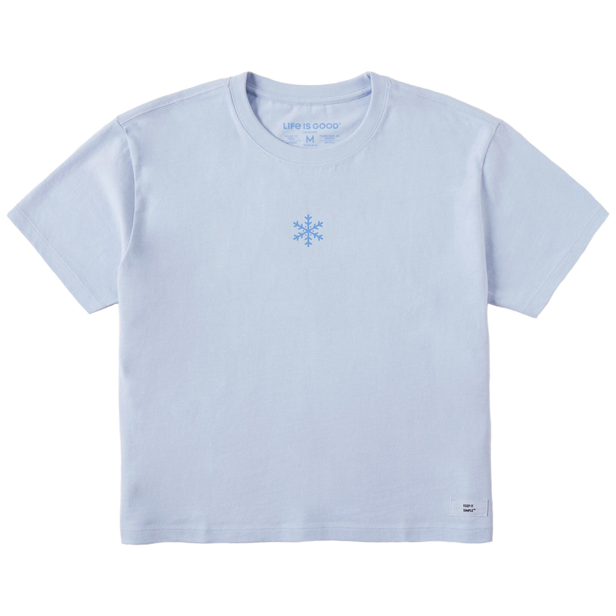 Women's Mini Snowflake Short Sleeve Crusher Boxy Tee product image 1