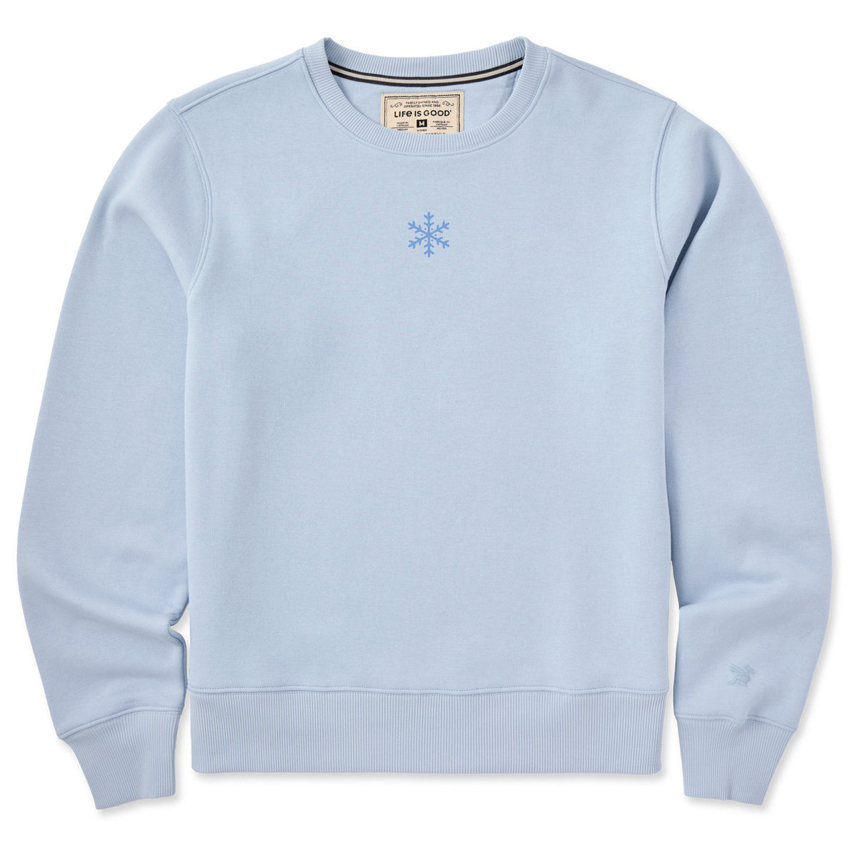 Women's Mini Snowflake Good Vibes Crew