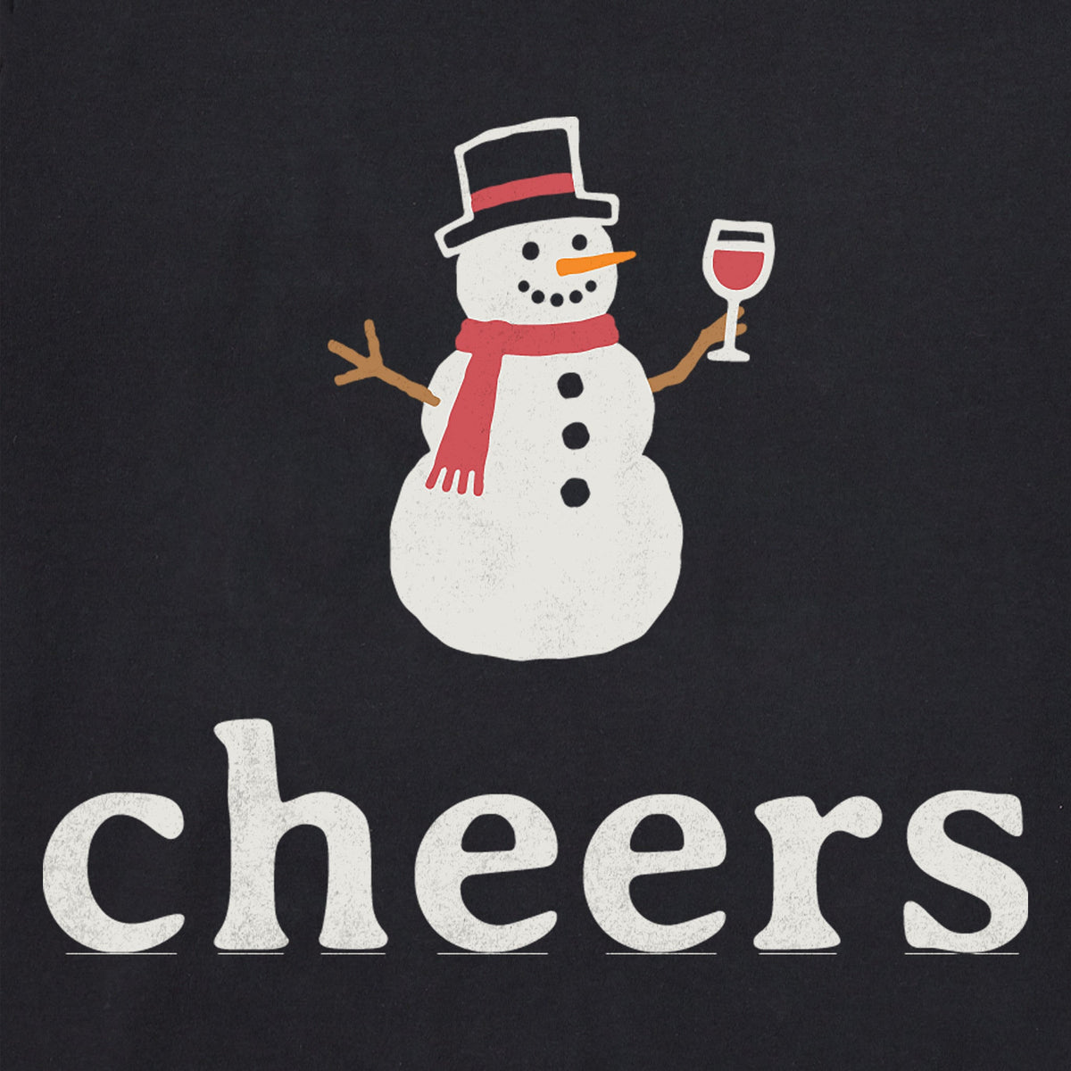 Women's Snowman Cheers Crusher-LITE Shrunken Tee
