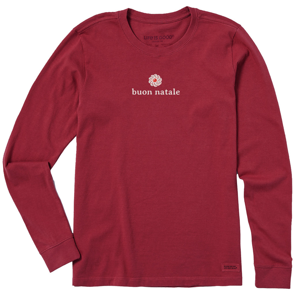 Women's Buon Natale Long Sleeve Crusher Tee product image 1