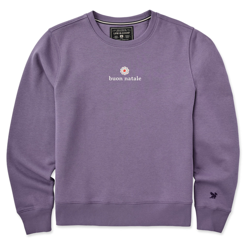 Women's Buon Natale Good Vibes Crew
