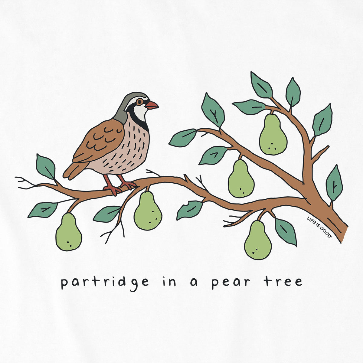 Toddler Partridge In A Pear Tree Short Sleeve Crusher Tee product image 4