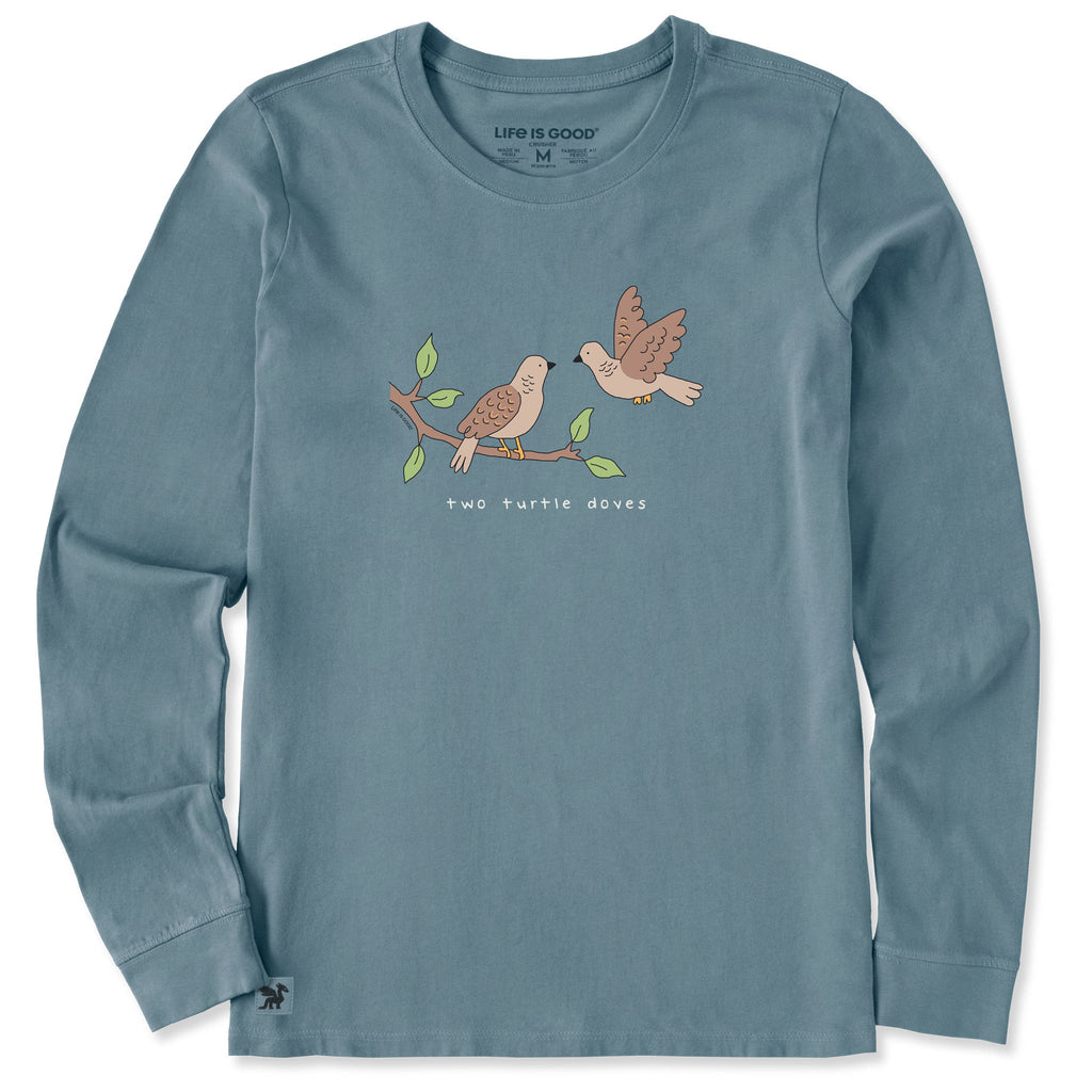 Women's Two Turtle Doves Branch Long Sleeve Crusher Tee product image 1