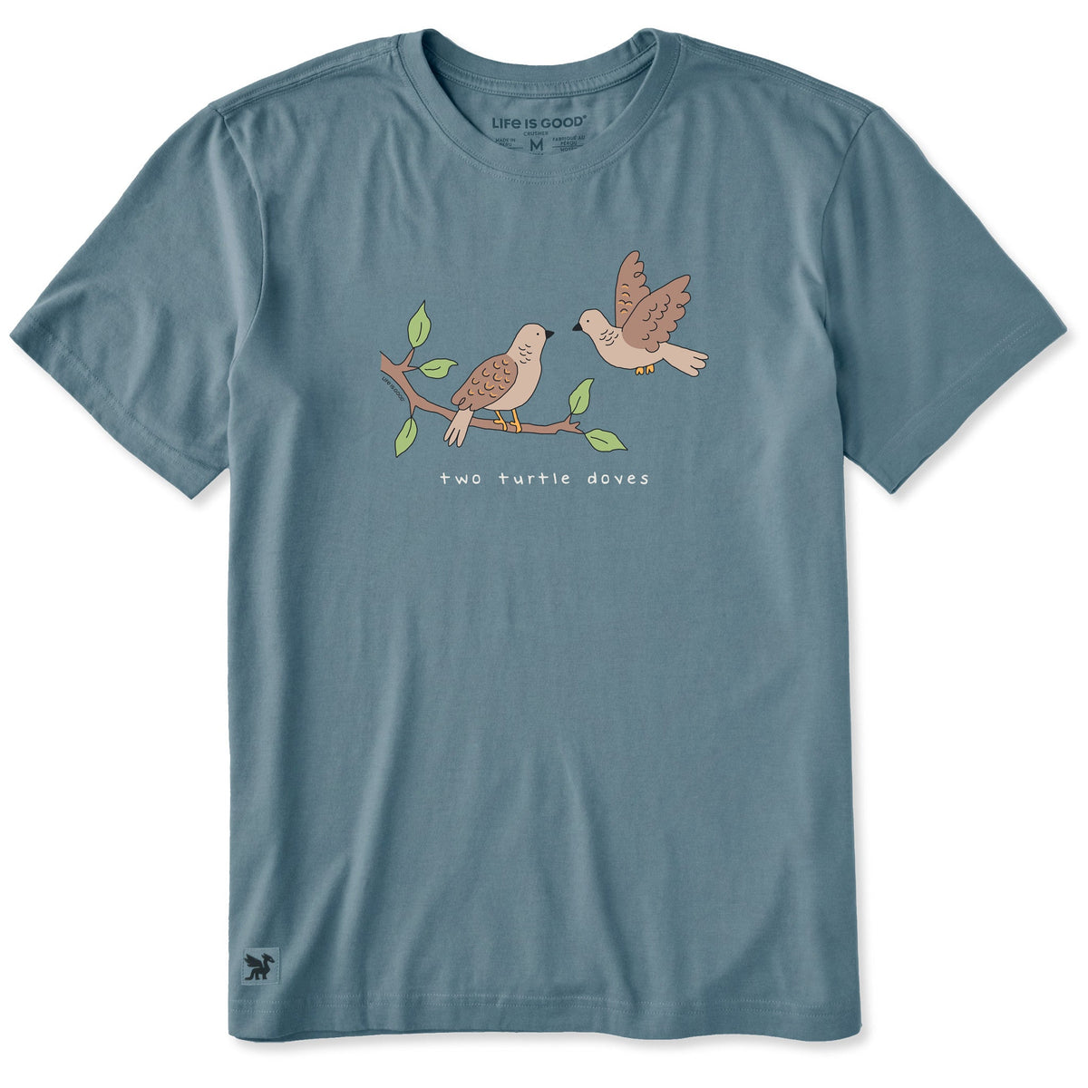 Men's Two Turtle Doves Branch Short Sleeve Crusher Tee product image 1