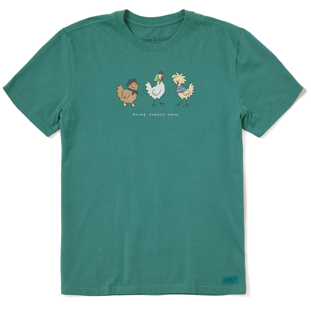 Men's Three French Hens Short Sleeve Crusher Tee product image 1