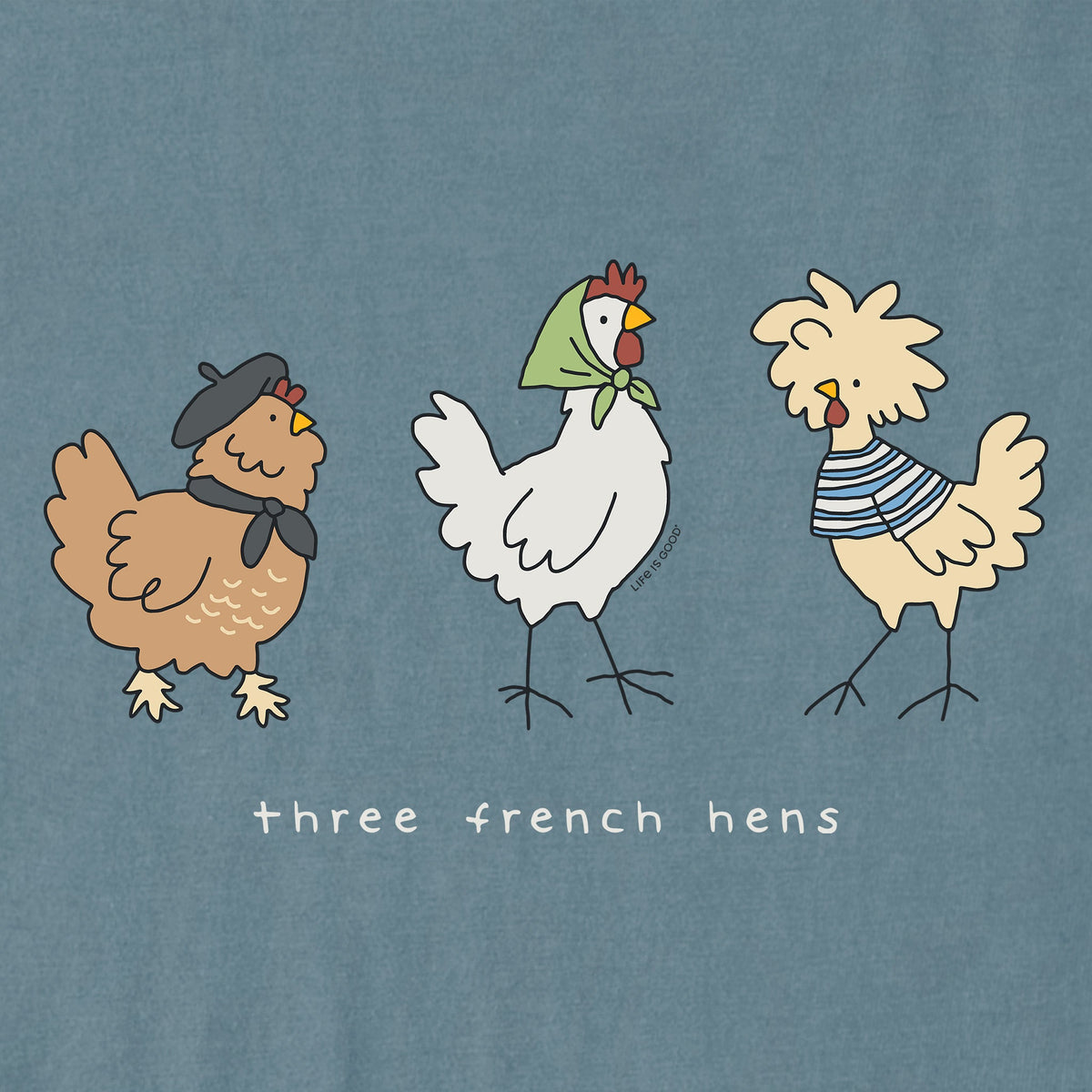 Women's Three French Hens Short Sleeve Crusher Boxy Tee product image 2