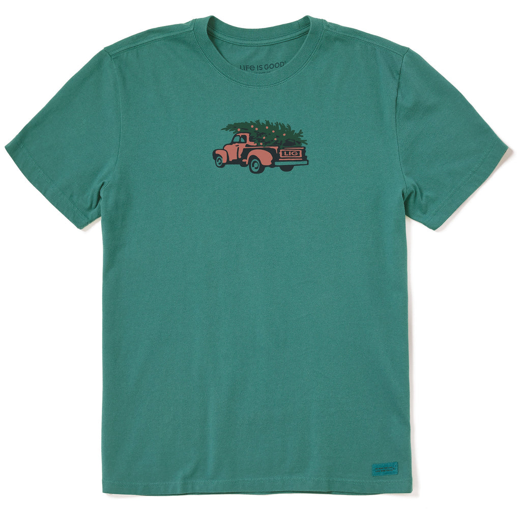 Men's Holiday Tree Truck Short Sleeve Crusher Tee product image 1