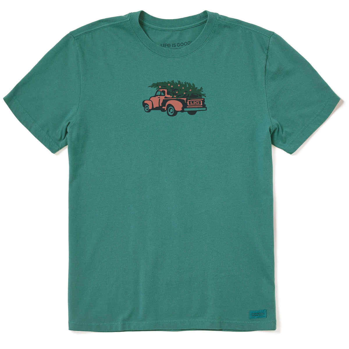 Men's Holiday Tree Truck Short Sleeve Crusher Tee product image 1