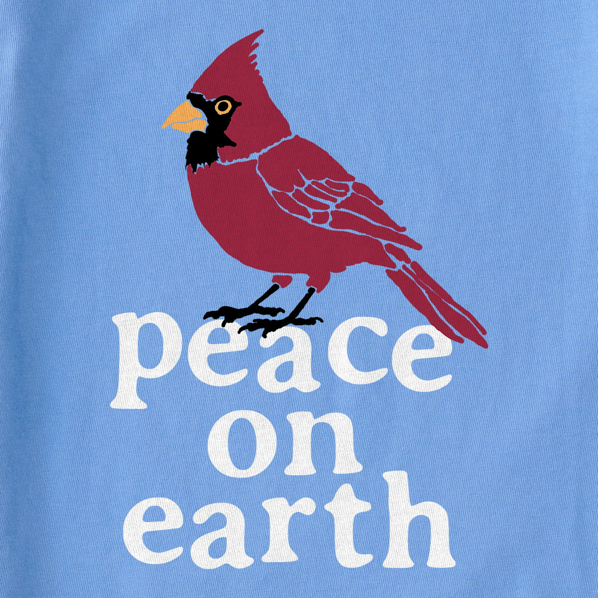 Women's Peace On Earth Cardinal Long Sleeve Crusher Tee product image 2